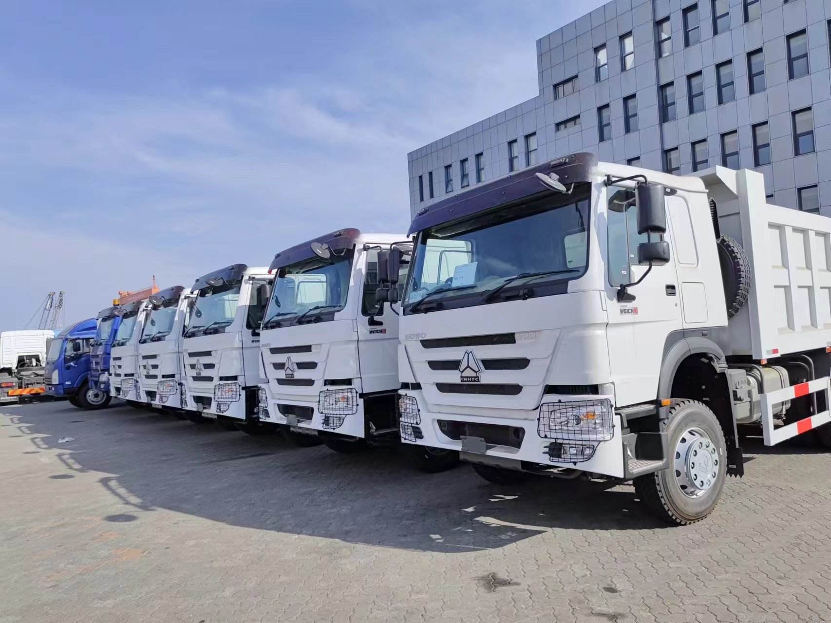 Sinotruk Howo 6*4 डंप ट्रक डिलीवरी के लिए तैयार हैं